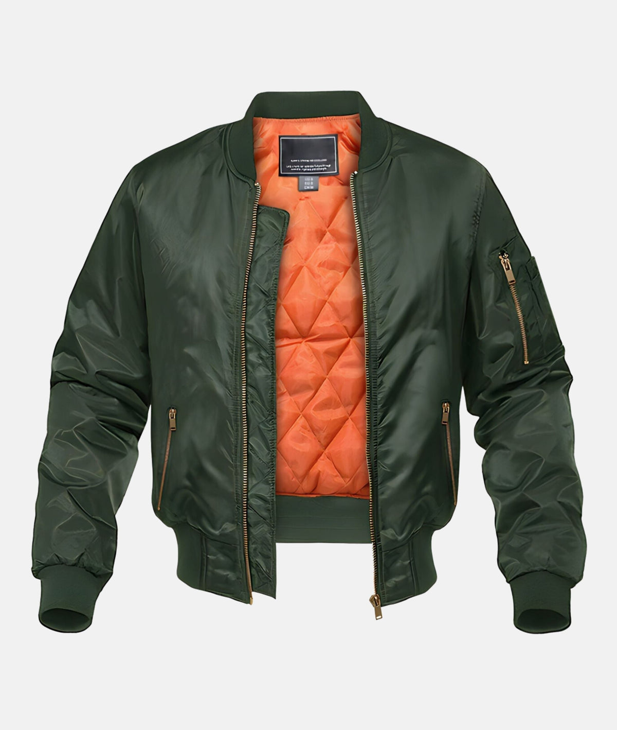 QUILTED ZIP BOMBER FOR MEN
