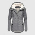 HOODED LONGLINE RAIN JACKET FOR WOMEN