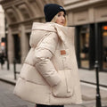 HOODED QUILTED PUFFER JACKET FOR WOMEN