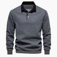 POLO COLLAR SWEATSHIRT FOR MEN