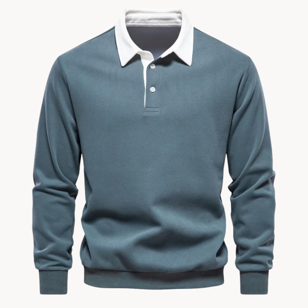POLO COLLAR SWEATSHIRT FOR MEN