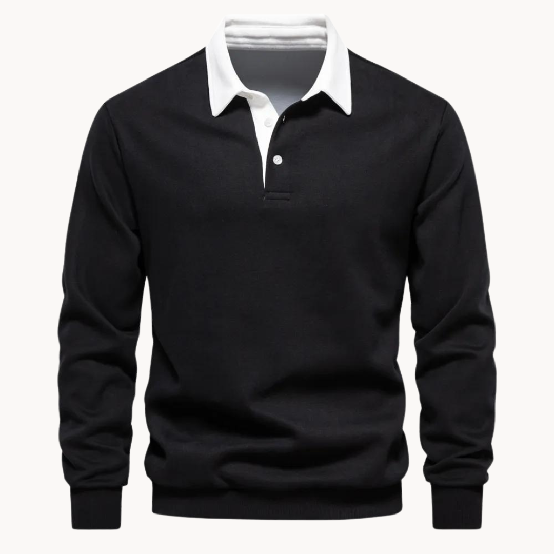 POLO COLLAR SWEATSHIRT FOR MEN