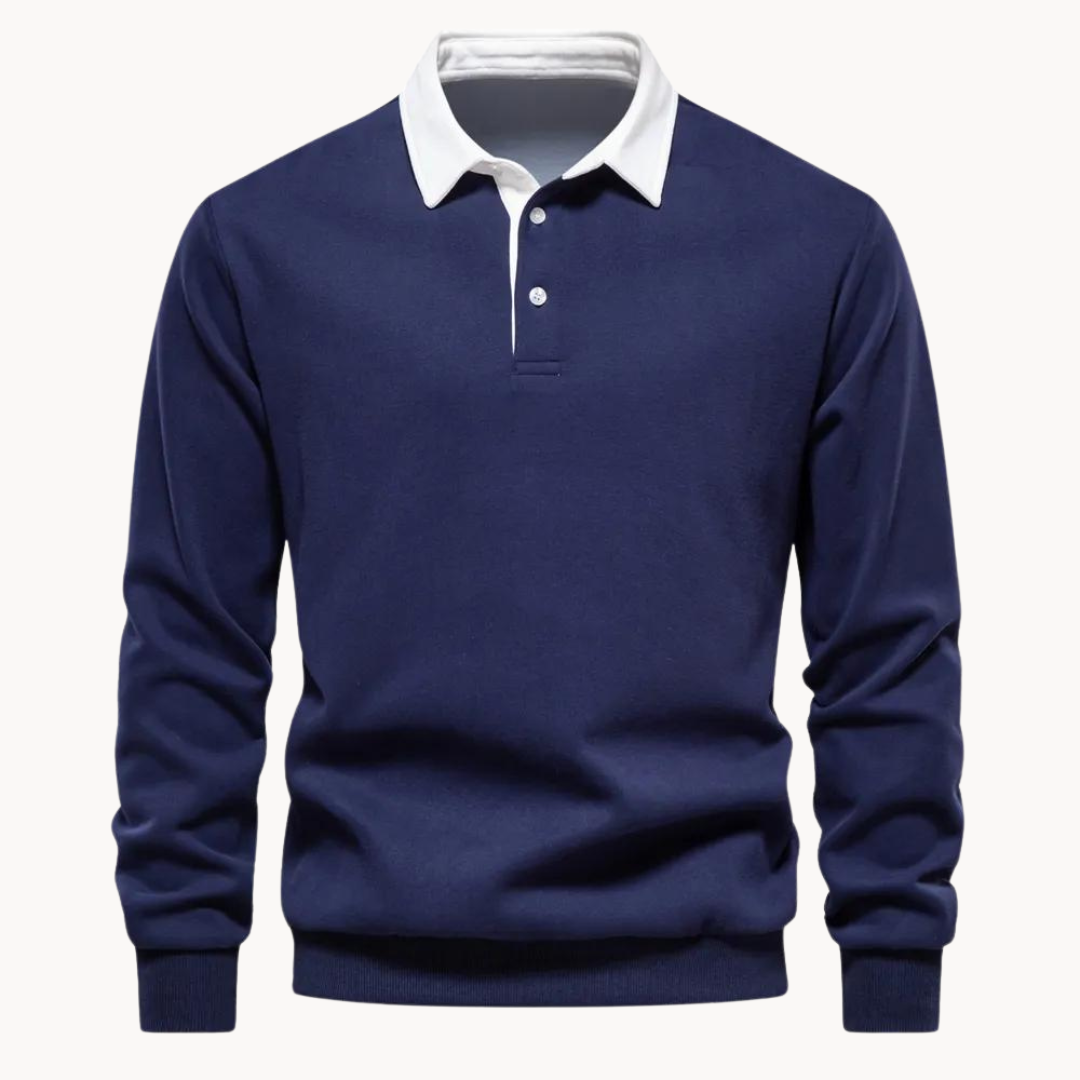 POLO COLLAR SWEATSHIRT FOR MEN