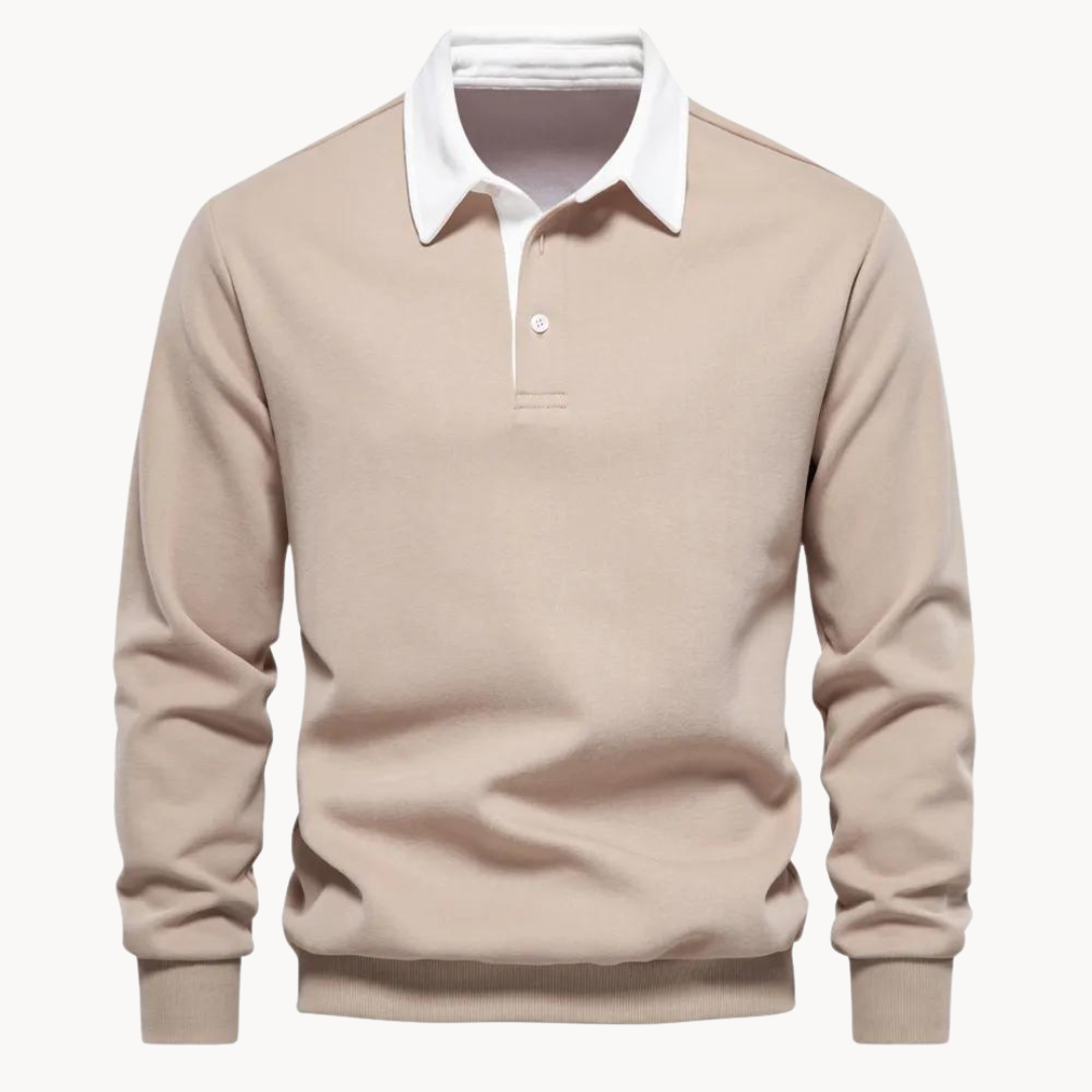 POLO COLLAR SWEATSHIRT FOR MEN