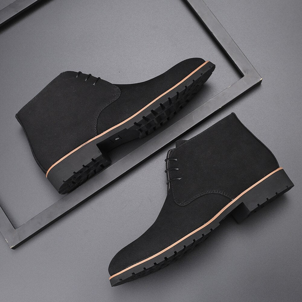 LUGGED SOLE CHELSEA BOOTS FOR MEN