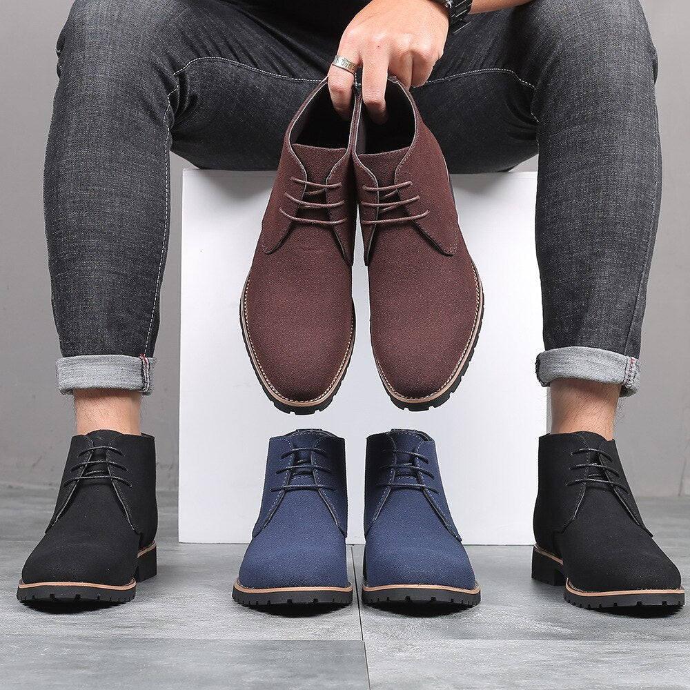 LUGGED SOLE CHELSEA BOOTS FOR MEN