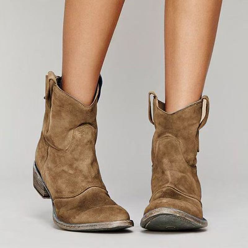 WESTERN STACKED HEEL CHELSEA BOOT FOR WOMEN
