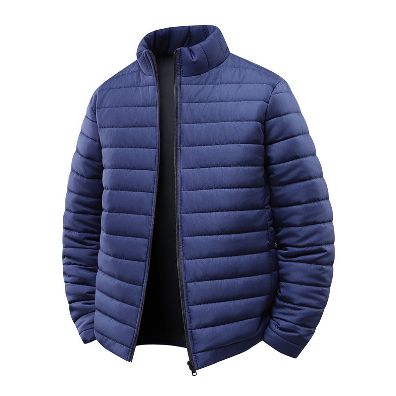 STAND COLLAR PUFFER JACKET FOR MEN