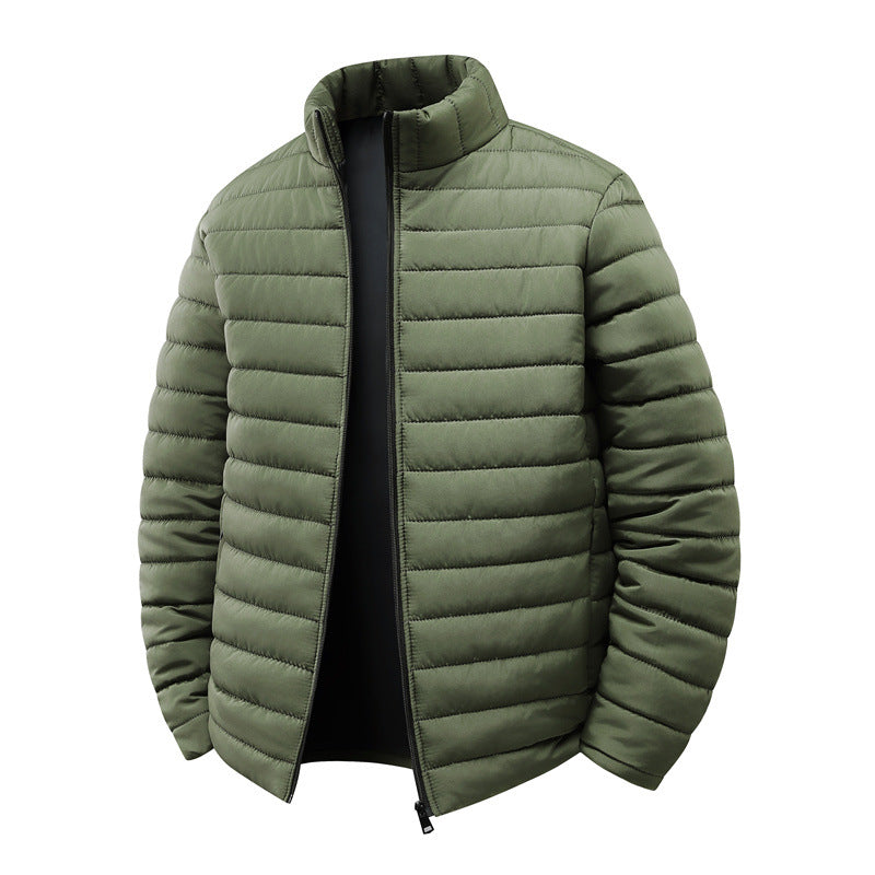 STAND COLLAR PUFFER JACKET FOR MEN