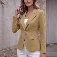 SLIM FIT BUTTON BLAZER FOR WOMEN
