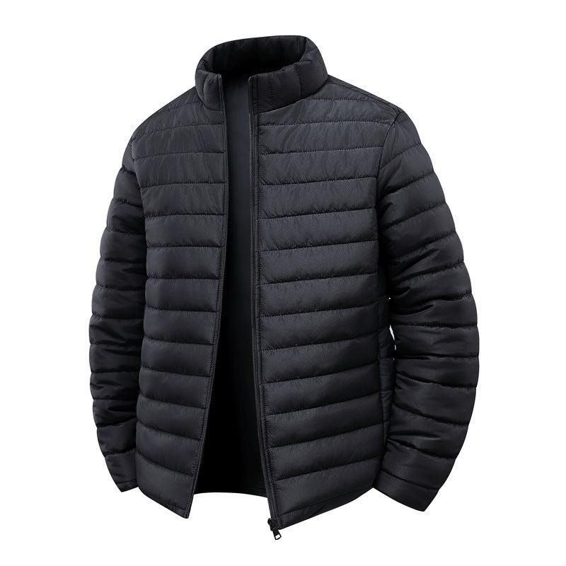 STAND COLLAR PUFFER JACKET FOR MEN