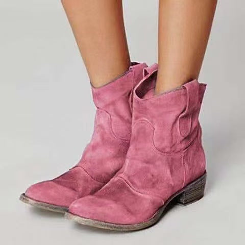 WESTERN STACKED HEEL CHELSEA BOOT FOR WOMEN