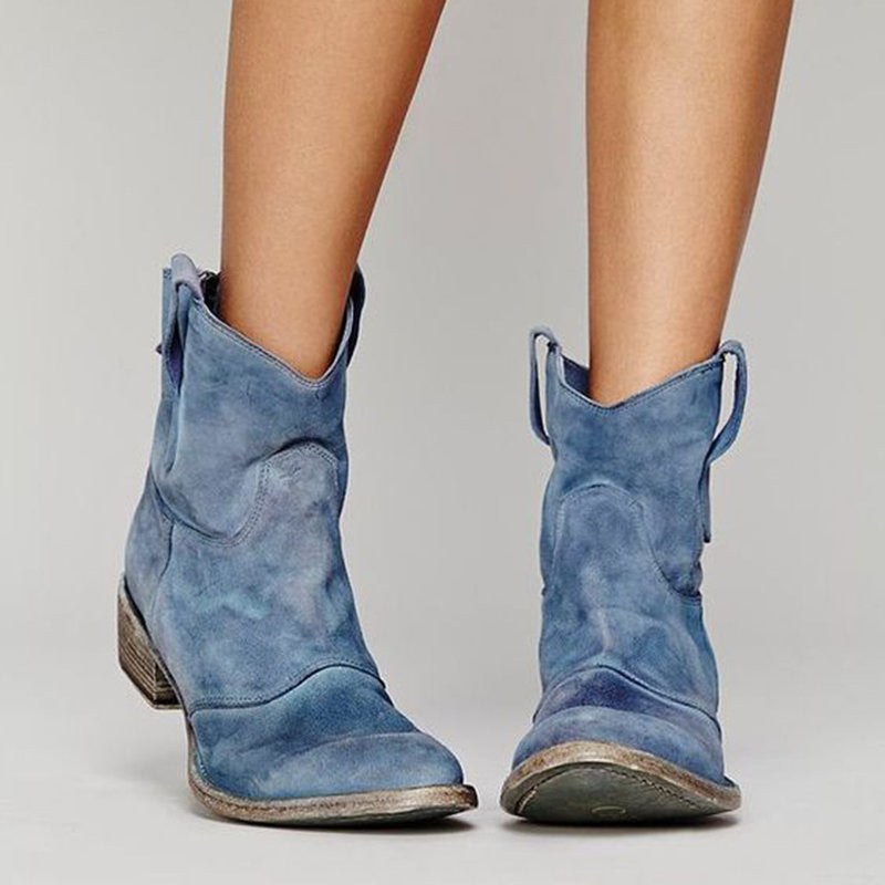 WESTERN STACKED HEEL CHELSEA BOOT FOR WOMEN