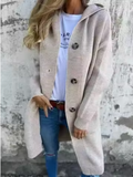 RIBBED KNIT LONGLINE CARDIGAN FOR WOMEN