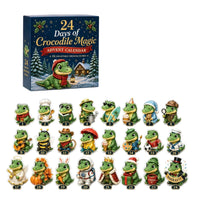 HANGING CHARM ADVENT CALENDAR – 24 ACRYLIC KEYRINGS & TREE ORNAMENTS, CHRISTMAS GIFT