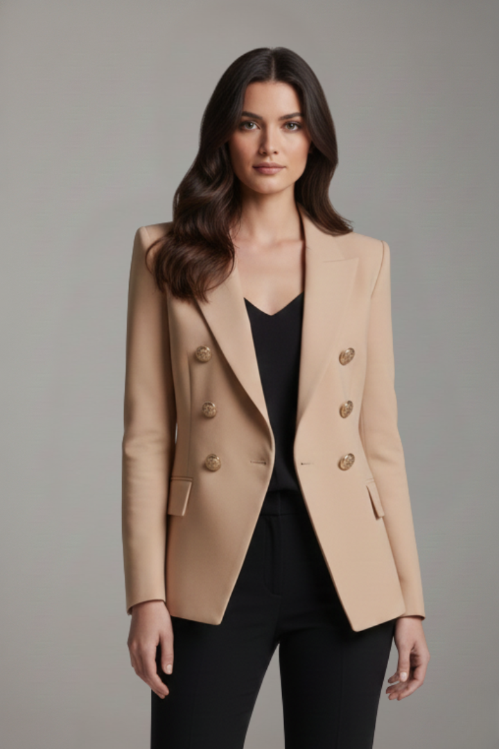 DOUBLE BUTTON BLAZER FOR WOMEN