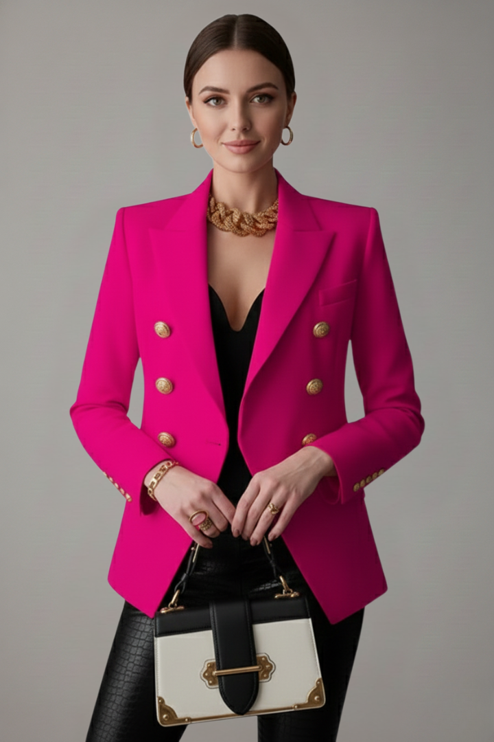 DOUBLE BUTTON BLAZER FOR WOMEN