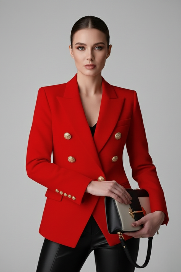 DOUBLE BUTTON BLAZER FOR WOMEN