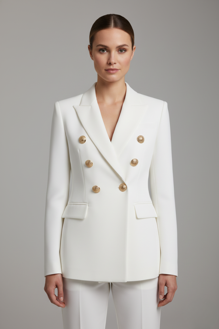 DOUBLE BUTTON BLAZER FOR WOMEN