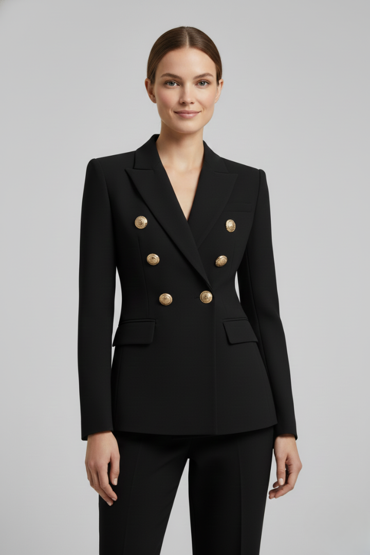 DOUBLE BUTTON BLAZER FOR WOMEN
