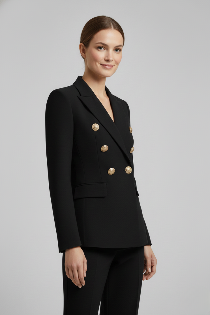 DOUBLE BUTTON BLAZER FOR WOMEN
