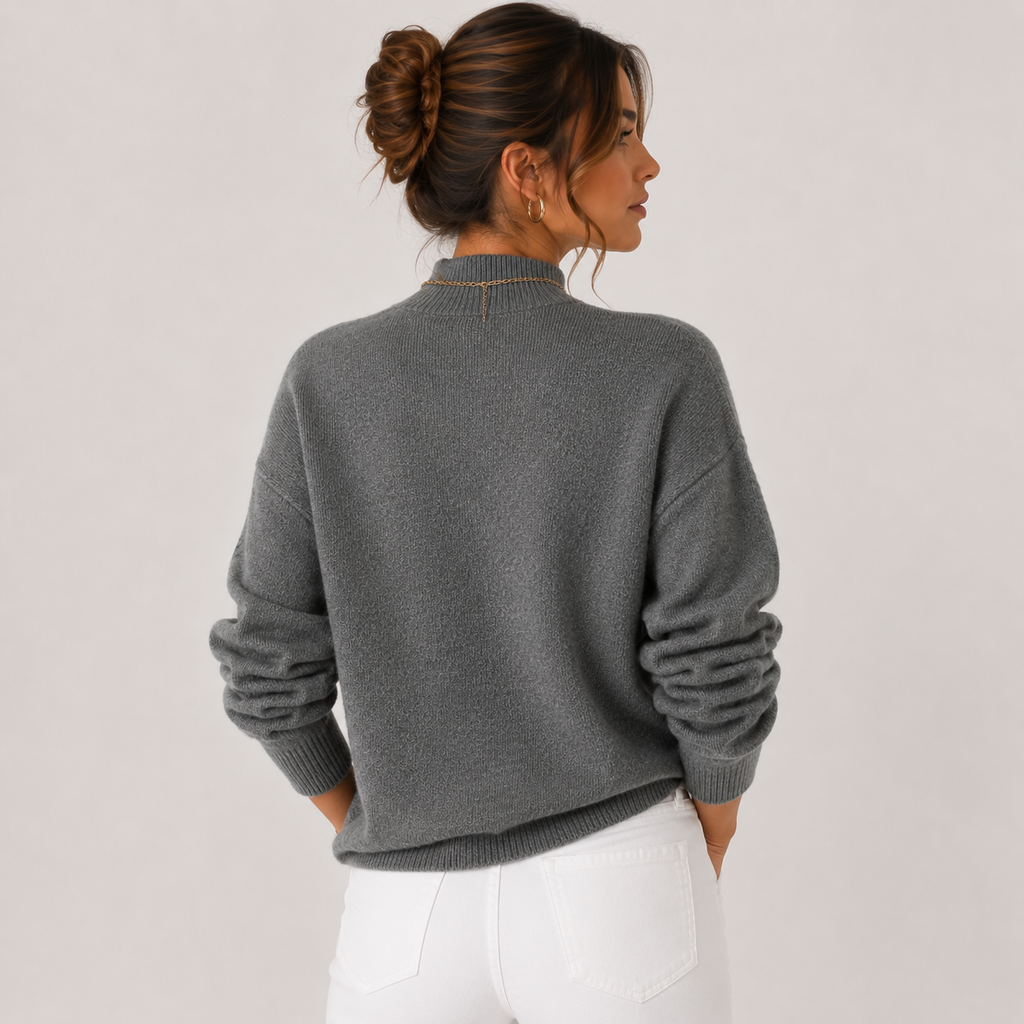 TURTLENECK KNIT SWEATER FOR WOMEN