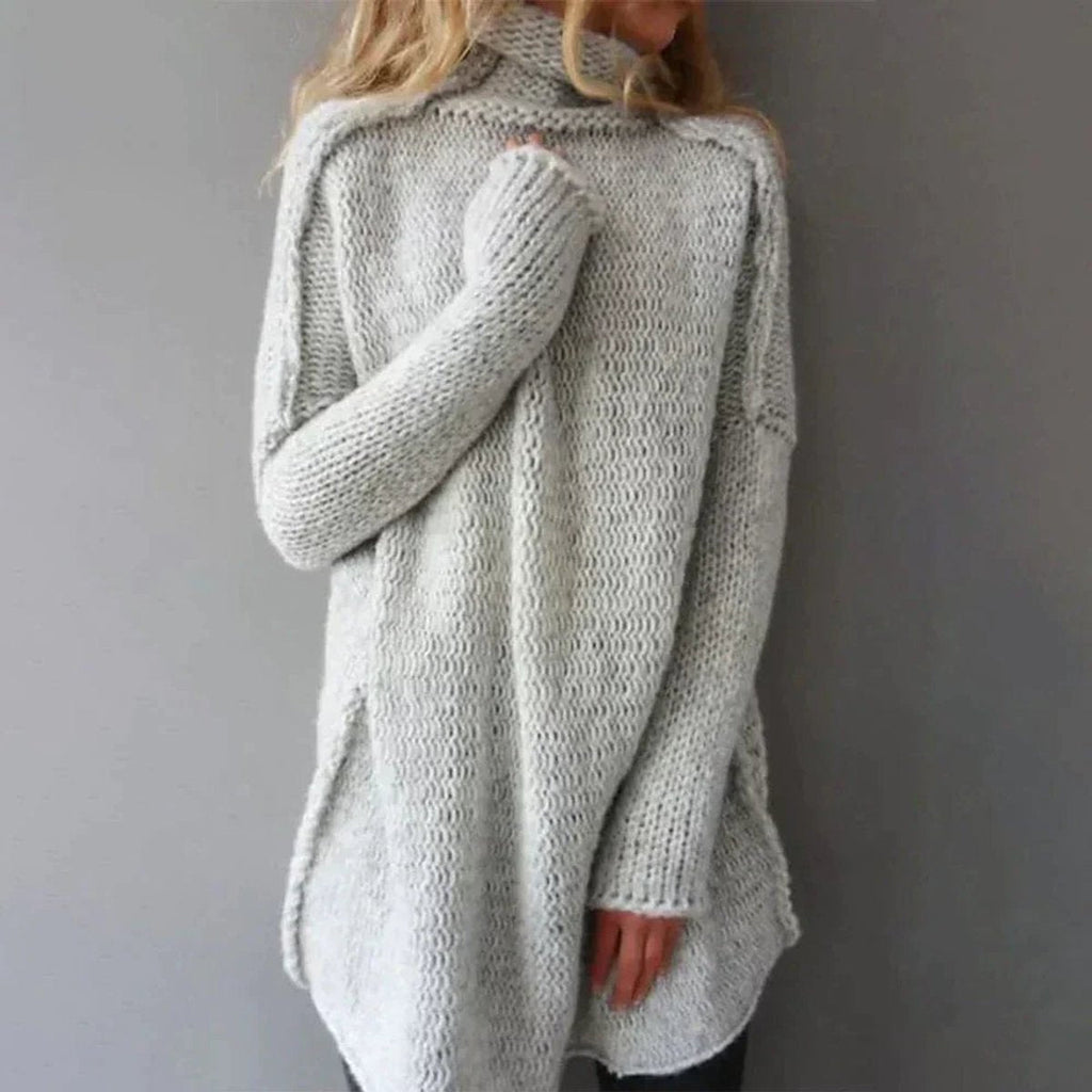 TURTLENECK KNIT SWEATER FOR WOMEN