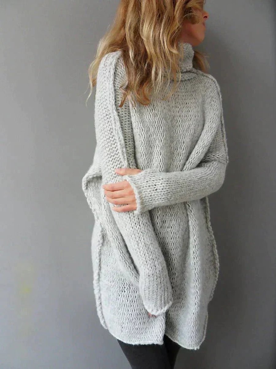 TURTLENECK KNIT SWEATER FOR WOMEN