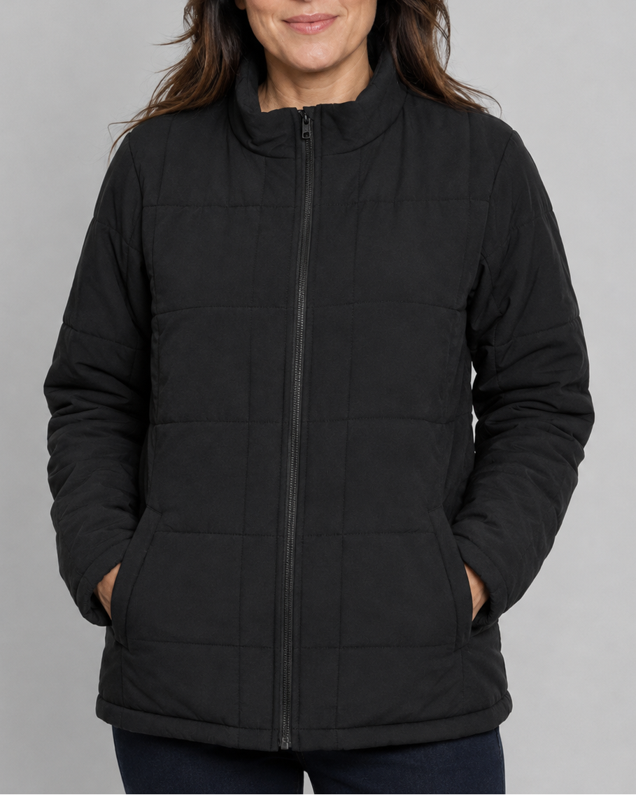 QUILTED JACKET ZIP UP FOR WOMEN