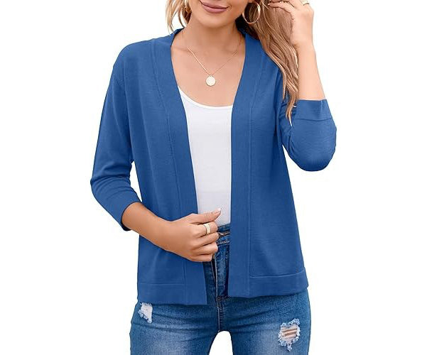 CROPPED OPEN-FRONT CARDIGAN FOR WOMEN