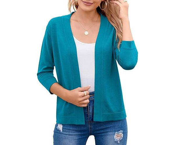 CROPPED OPEN-FRONT CARDIGAN FOR WOMEN