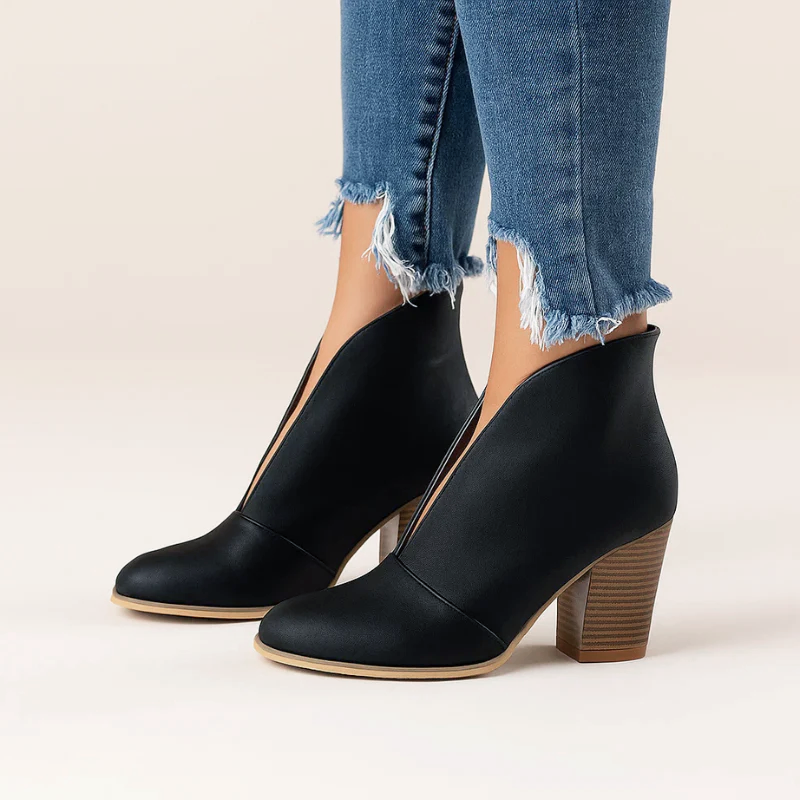 DEEP V-CUT CHELSEA BOOT FOR WOMEN