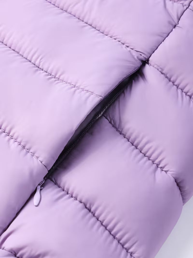 SLIM HOODED PUFFER JACKET FOR WOMEN