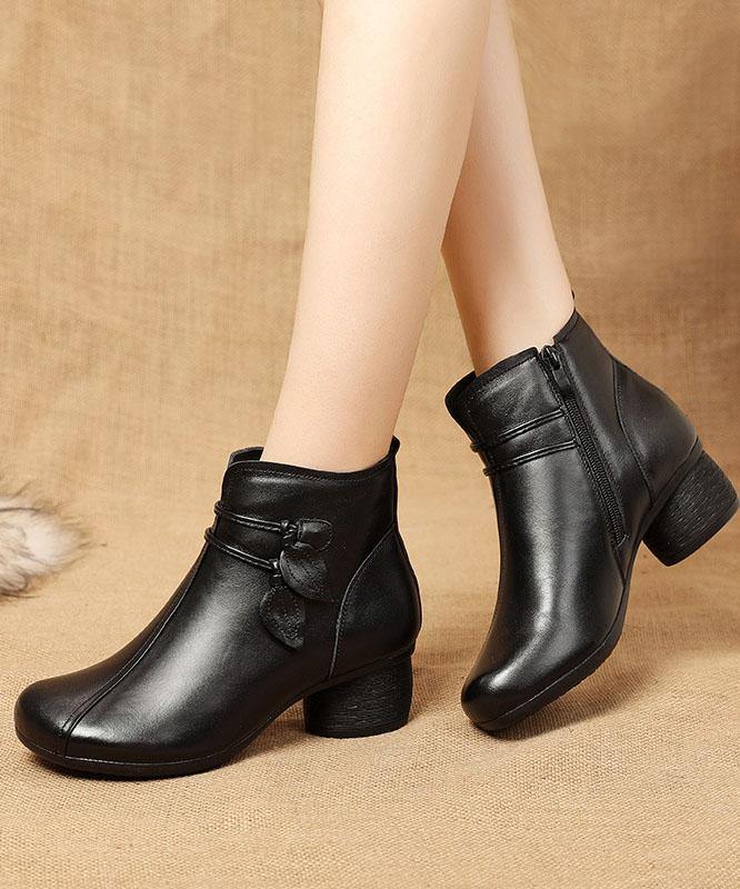 CHUNKY HEEL WINTER BOOT FOR WOMEN