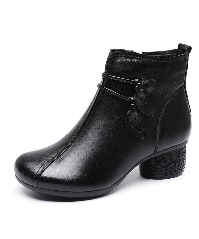 CHUNKY HEEL WINTER BOOT FOR WOMEN