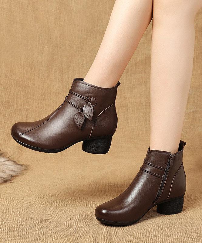 CHUNKY HEEL WINTER BOOT FOR WOMEN