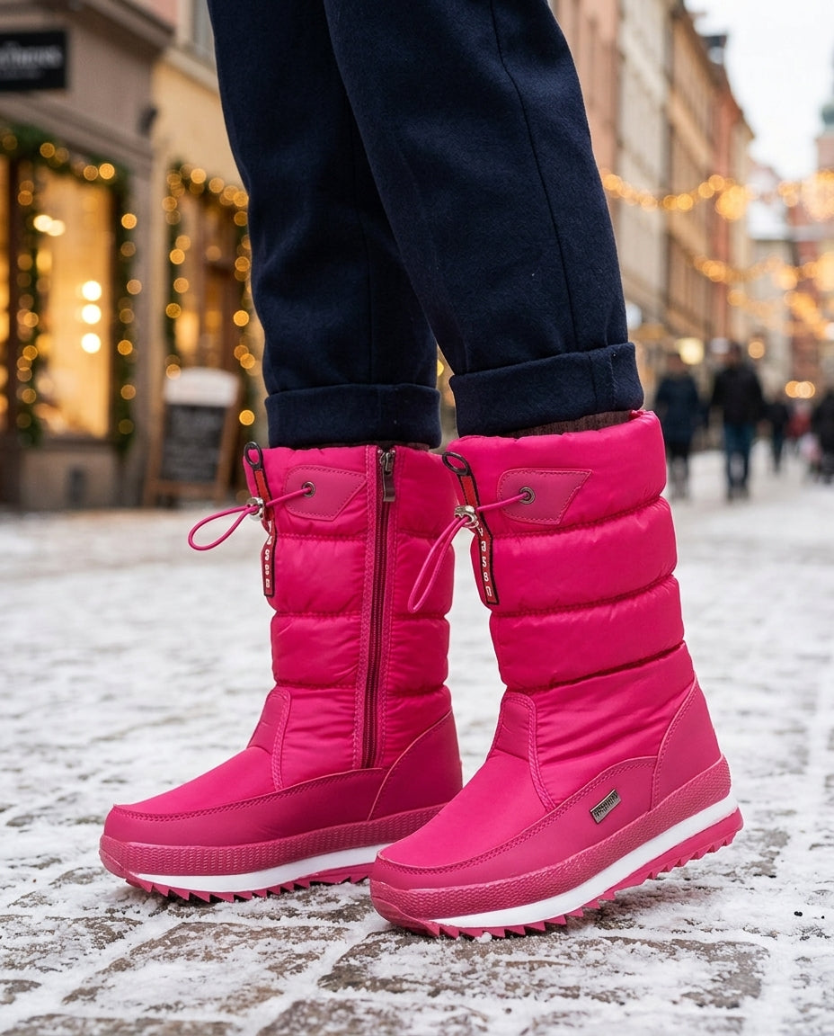 QUILTED SNOW BOOTS FOR WOMEN