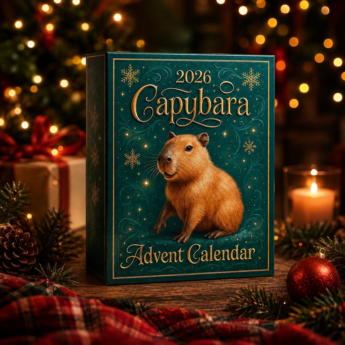 CAPYBARA ADVENT CALENDAR – 24 DAILY FESTIVE SURPRISES