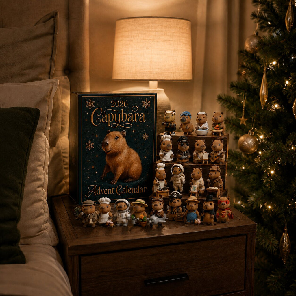 CAPYBARA ADVENT CALENDAR – 24 DAILY FESTIVE SURPRISES