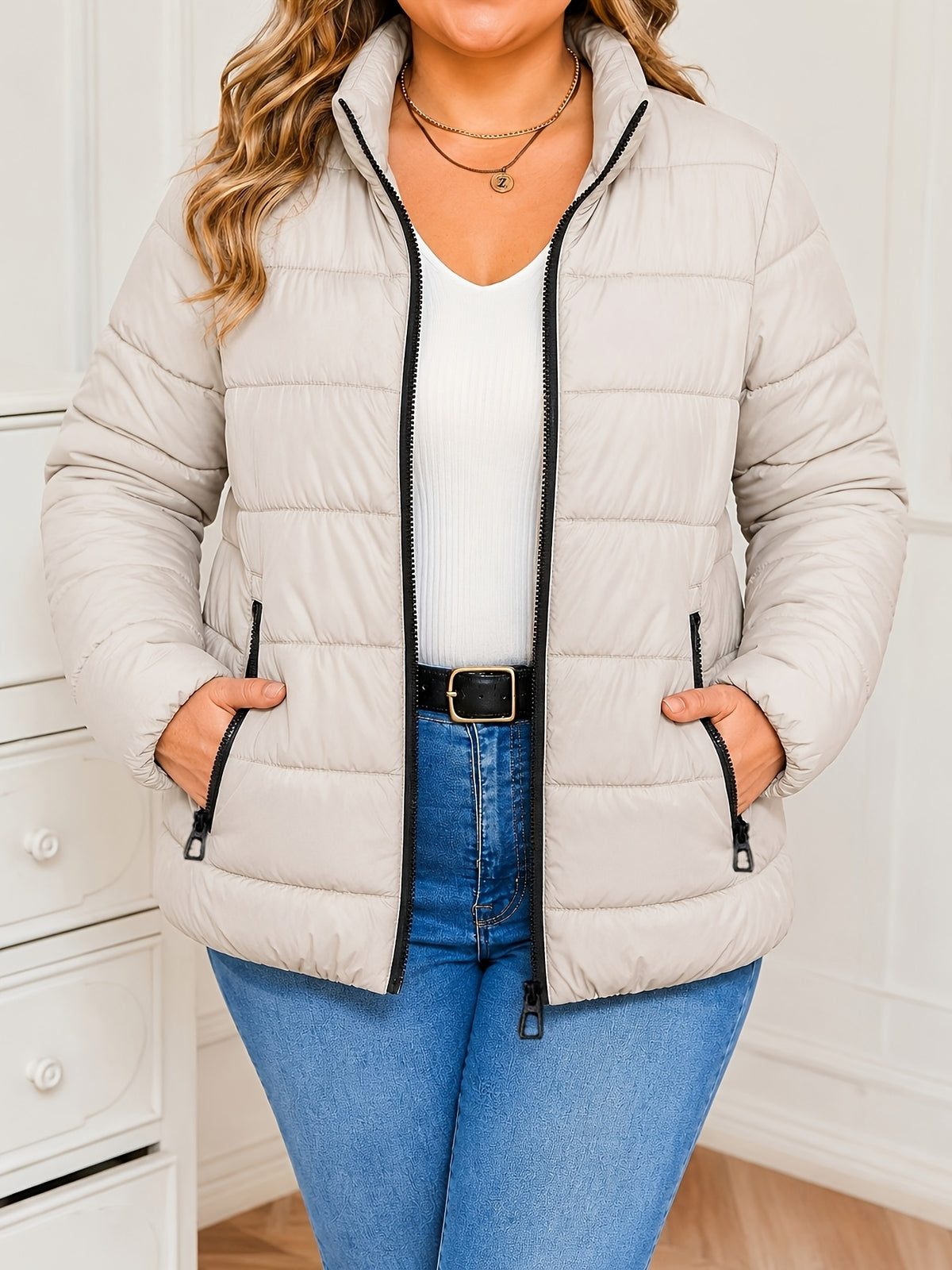 QUILTED PUFFER JACKET FOR WOMEN