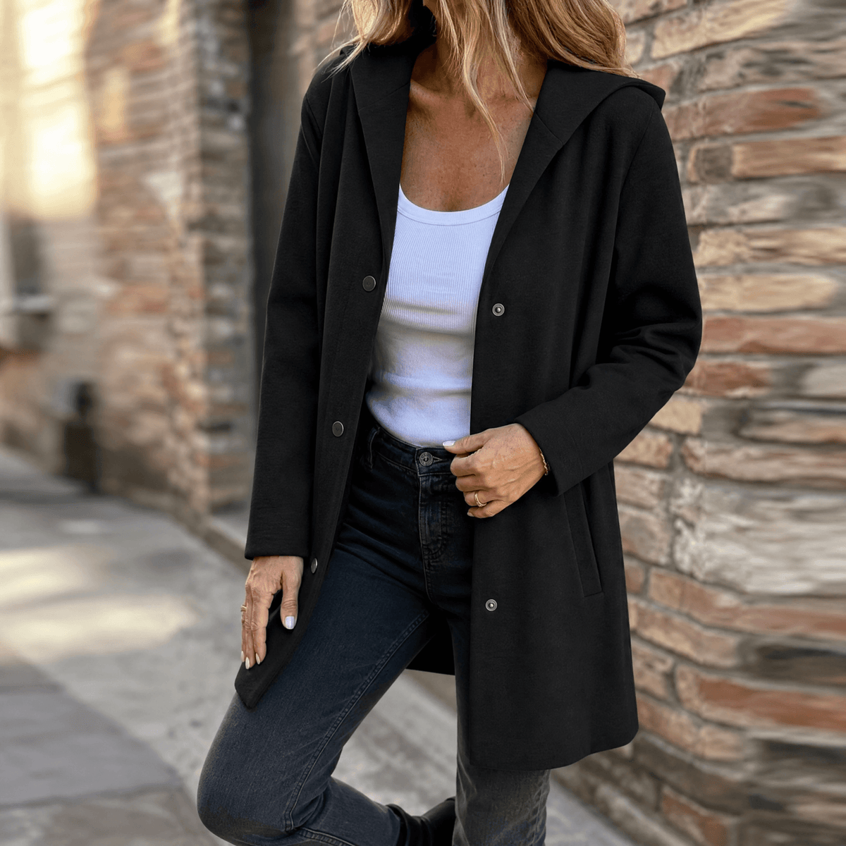 OVERSIZED HOODED CARDIGAN FOR WOMEN