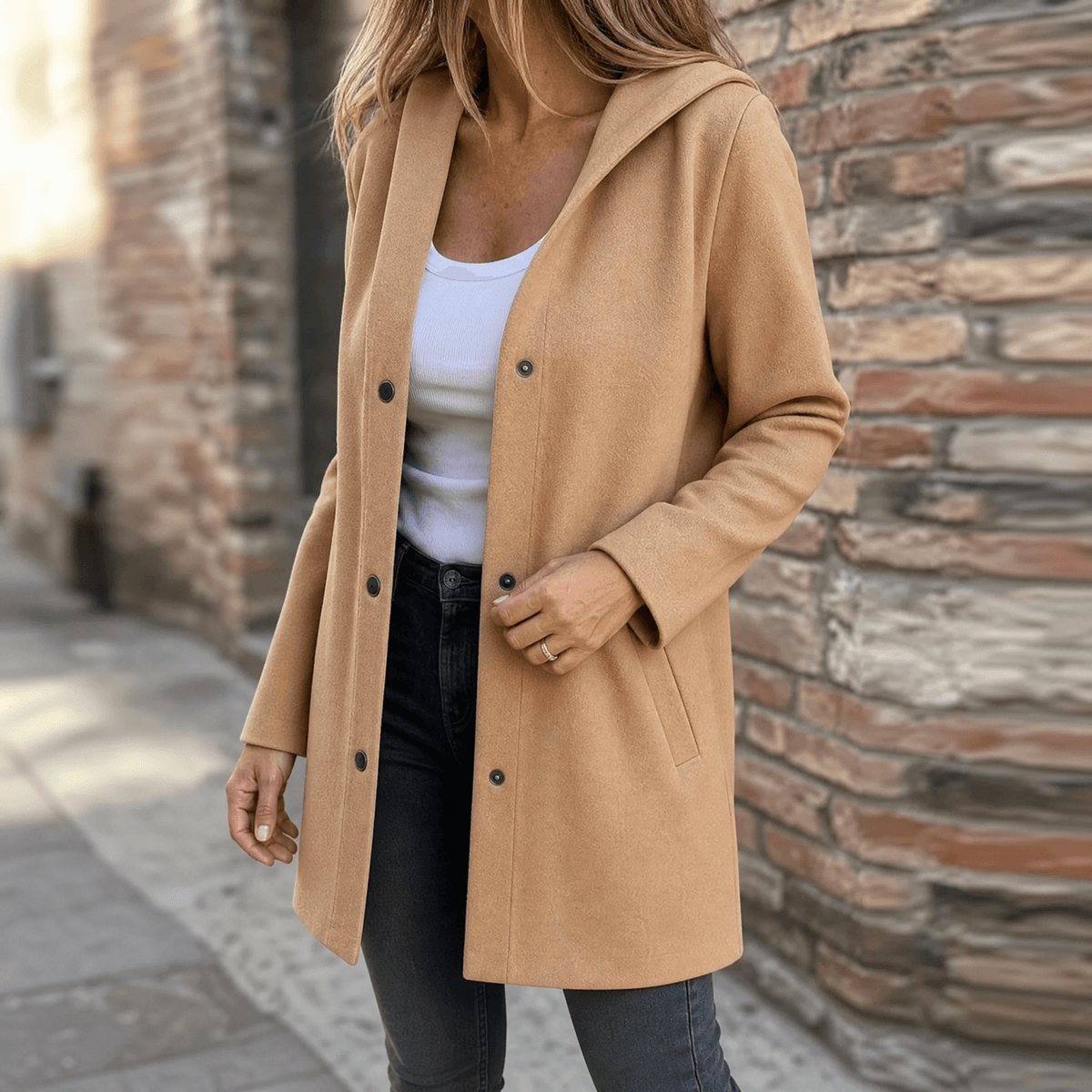 OVERSIZED HOODED CARDIGAN FOR WOMEN