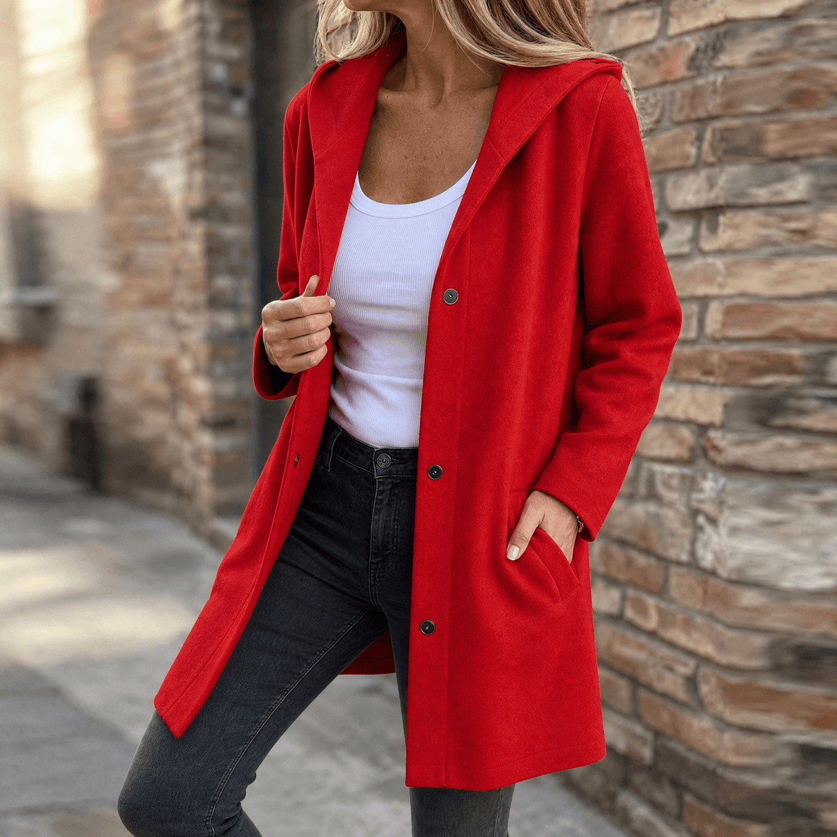 OVERSIZED HOODED CARDIGAN FOR WOMEN