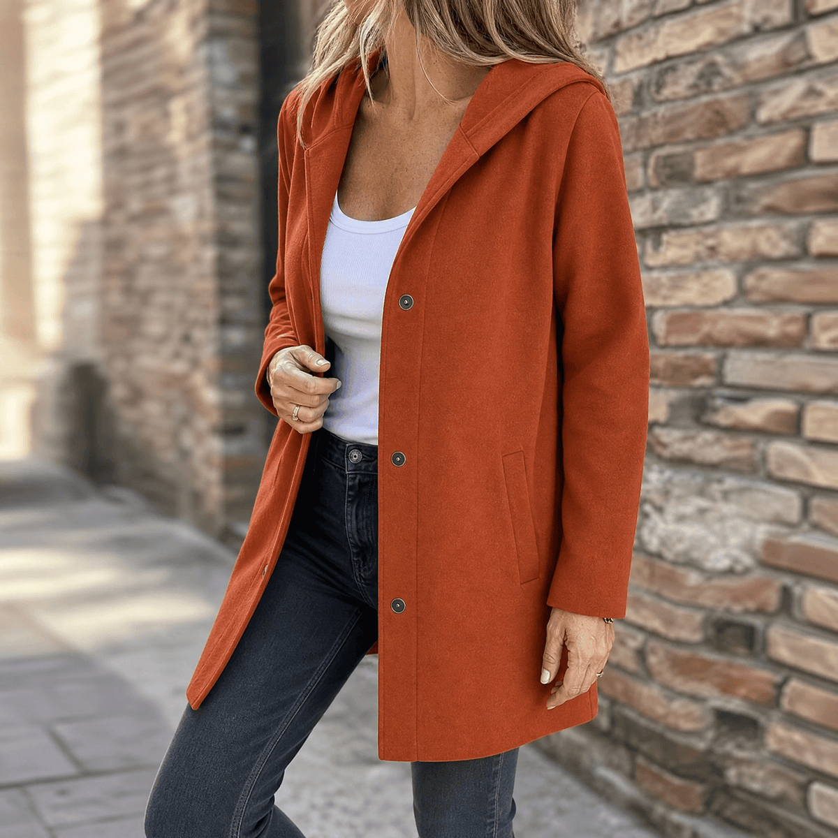 OVERSIZED HOODED CARDIGAN FOR WOMEN