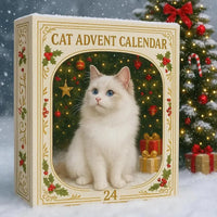CAT ORNAMENT ADVENT CALENDAR – 24 ACRYLIC HANGING CATS, CHRISTMAS GIFT FOR CAT LOVERS