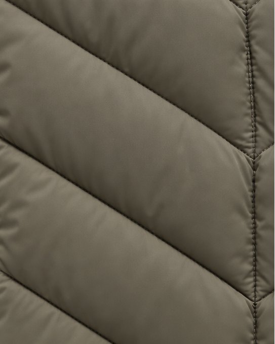 CHEVRON QUILTED PUFFER JACKET FOR WOMEN