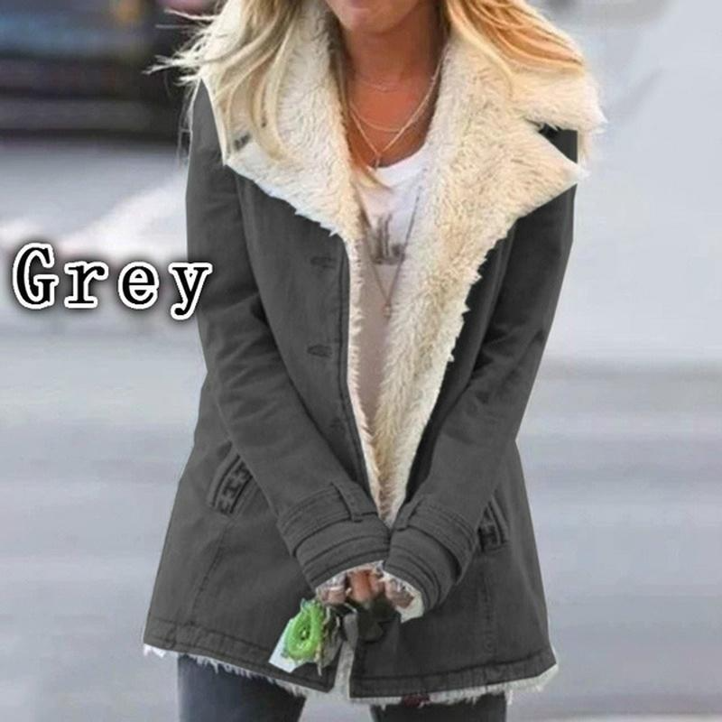 FUR-LINED WINTER COAT FOR WOMEN