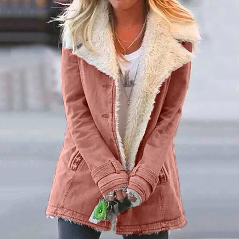 FUR-LINED WINTER COAT FOR WOMEN