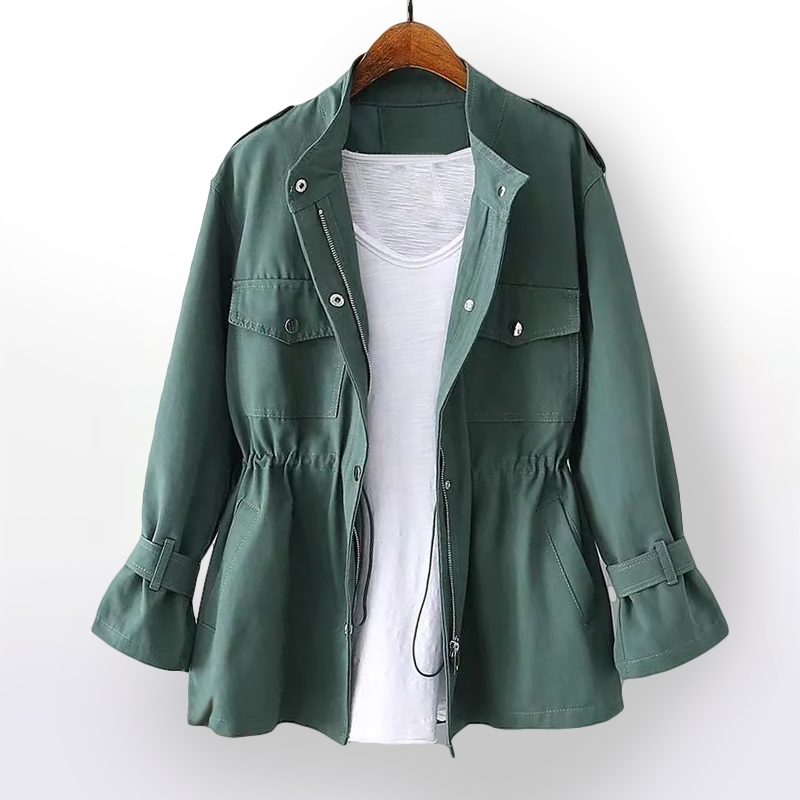 LONGLINE OPEN-FRONT TRENCH COAT FOR WOMEN