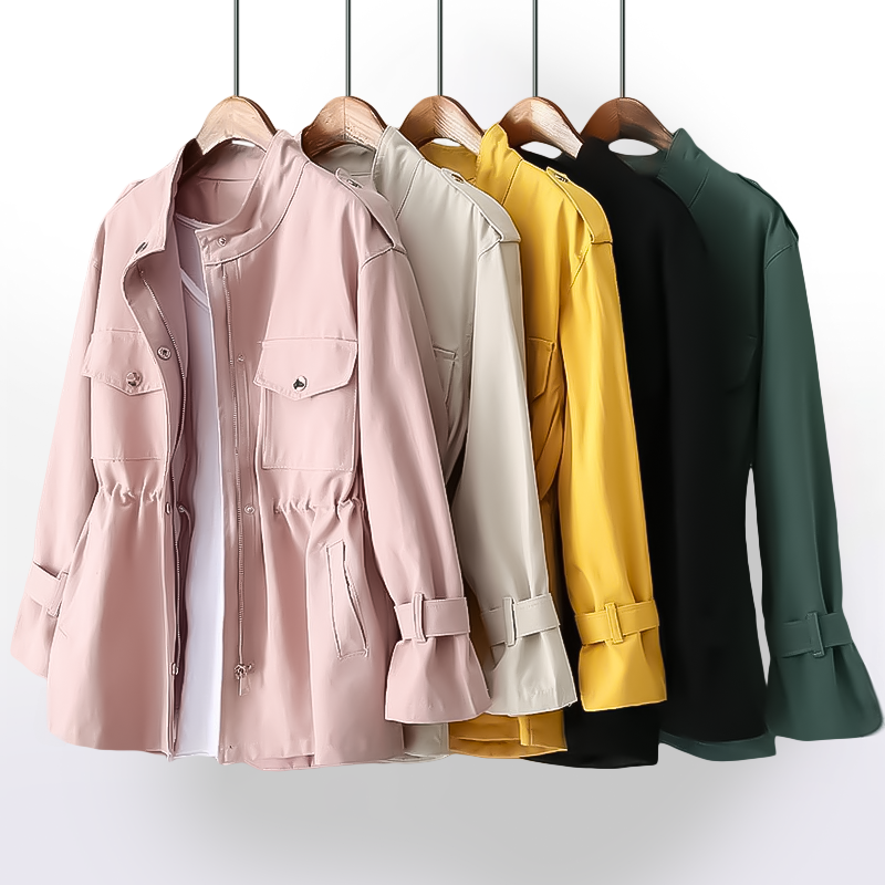 LONGLINE OPEN-FRONT TRENCH COAT FOR WOMEN